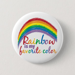 Regenbogen ist meine Lieblingsfarbe Button