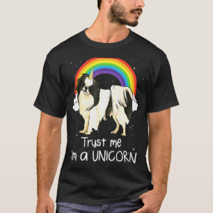 Regenbogen Japan Chin Traue mir ich bin ein Einhor T-Shirt
