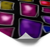 Regenbogen "Jesus das Licht der Welt" Poster (Ecke)