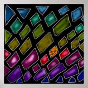 Regenbogen 'Jesus Das Licht Der Welt' Poster