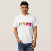 Regenbogen Jesus T-Shirt (Vorne ganz)
