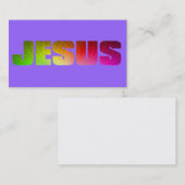 Regenbogen-Jesus-Visitenkarte Visitenkarte (Vorne/Hinten)