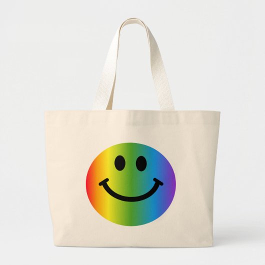 Regenbogen Jumbo Stoffbeutel (Vorne)