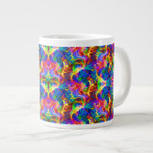 Regenbogen Jumbo-Tasse (Vorderseite Rechts)