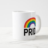 Regenbogen Jumbo-Tasse (Vorderseite Rechts)