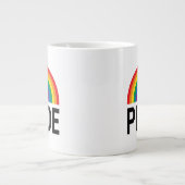 Regenbogen Jumbo-Tasse (Vorderseite)