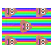 Regenbogen kacke Emoji Tischdecke (Vorderseite (Horizontal))