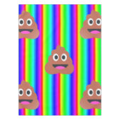 Regenbogen kacke Emoji Tischdecke (Vorderseite)