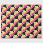 Regenbogen kacken Emoji Geschenkpapier (Flach)