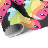 Regenbogen kacken Emoji Geschenkpapier (Rolleneckpunkt)