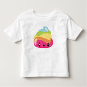 Regenbogen kacken Emoji Kleinkind T-shirt (Vorderseite)