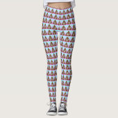 Regenbogen kacken Emoji Leggings (Vorderseite)
