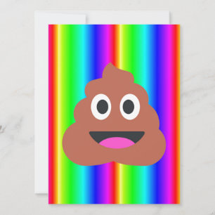 Regenbogen kackte Emoji