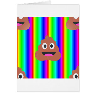 Regenbogen kackte Emoji