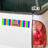 Regenbogen kackte Emoji Autoaufkleber (Auf Lkw)