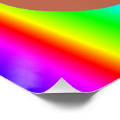 Regenbogen kackte Emoji-Kunstposter Poster (Ecke)