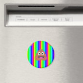 Regenbogen kackte Emoji Magnet (In Situ (Geschirrspüler))