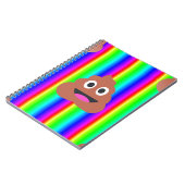 Regenbogen kackte Emoji Notizblock (Linke Seite)