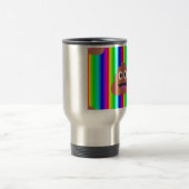 Regenbogen kackte Emoji Reisebecher (Mittel)
