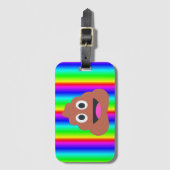 Regenbogen kackte Emoji Reisegepäck-Anhänger Gepäckanhänger (Vorderseite Vertikal)