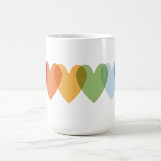 Regenbogen 🌸 Kaffee Tasse 15oz (Mittel)