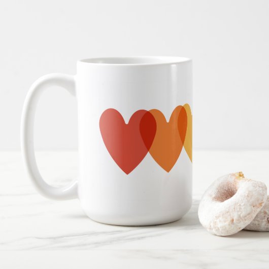 Regenbogen 🌸 Kaffee Tasse 15oz (Mit Donut)