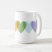 Regenbogen 🌸 Kaffee Tasse 15oz (VorderseiteRechts)