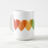 Regenbogen 🌸 Kaffee Tasse 15oz (Vorderseite Links)