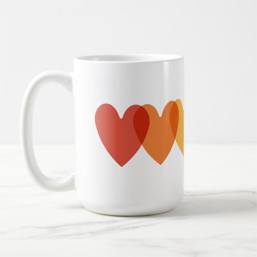 Regenbogen 🌸 Kaffee Tasse 15oz (Links)