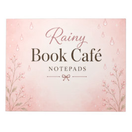 Regenbogen-Kaffee- und Bücher-Notizblock Notizblock
