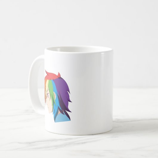 Regenbogen Kaffeetasse (Vorderseite Links)