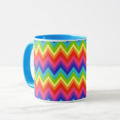 Regenbogen-Kaffeetasse Tasse (Vorderseite Links)