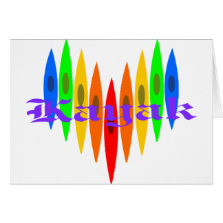 Regenbogen-Kajak-Herz