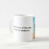 Regenbogen-Kaktus-Schale Kaffeetasse (Vorderseite Links)