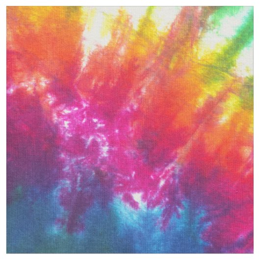 Regenbogen-Kaleidoskop-gefärbte Krawatte Stoff (Nahaufnahme)