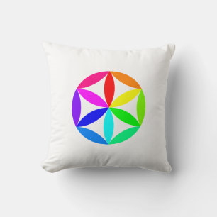 Regenbogen-Kaleidoskop-Wurfkissen Kissen