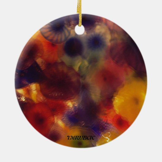 Regenbogen Kalidascope Keramik Ornament (Hinten)