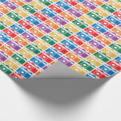 Regenbogen-Kameras Geschenkpapier (Ecke)