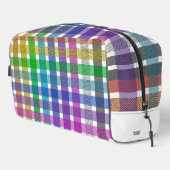 Regenbogen-Kariert - Dopp Kit Waschbeutel (Rechte Ecke)
