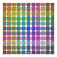 Regenbogen-Kariert - Fotodruck