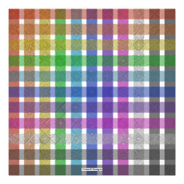 Regenbogen-Kariert - Fotodruck