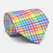 Regenbogen kariert krawatte (Gerollt)