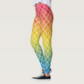 Regenbogen, kariert, mehrfarbig leggings (Links)