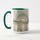 Regenbogen-Kariert Tasse (Links)