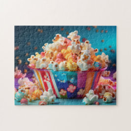 Regenbogen-Karneval-Popcorn Puzzle