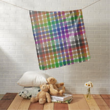 Regenbogen-Karodecke - Babydecke