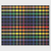 Regenbogen-Karomuster Geschenkpapier (Flach)