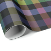 Regenbogen-Karomuster Geschenkpapier (Rolleneckpunkt)