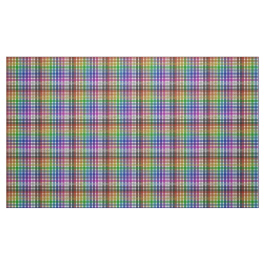 Regenbogen-Karostoff - Polyester-Poplin-Stoff Stoff (Fat Quarter (45,7 x 55,9 cm))