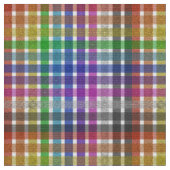 Regenbogen-Karostoff - Polyester-Poplin-Stoff Stoff (Nahaufnahme)